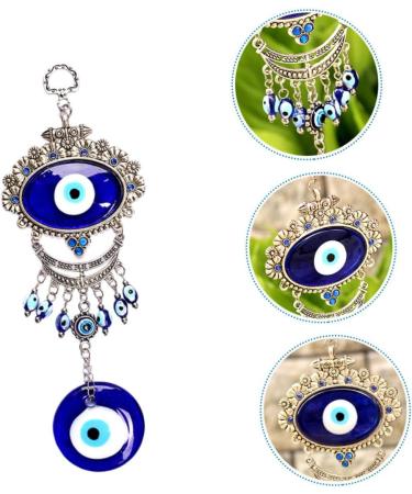 ABOOFAN 3pcs Blue Pendant Keychain Accessories Blue Eye Amulet Ornament Hanging Pendant Charm Devil Eye Rear - Buy Online on SooperMarket.com