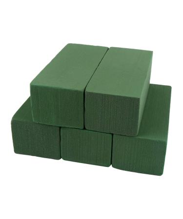 CCINEE Floral Foam Bricks Florist Foam Green Blocks Supplies for Flower Arrangement DIY Craft Pack of 5