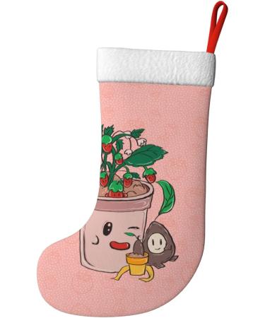 YYHHAOFA Sunflower Seeds and Strawberries Prints Christmas Decorative Stockings : Soft Light and Tactile Suitable for Christmas Holiday Party - Buy Online on SooperMarket.com