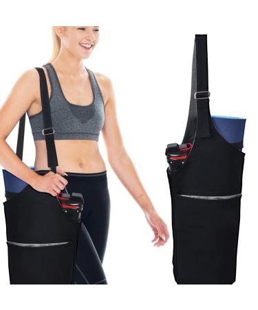 Yoga Mat Bag,40" x15 Large Size Yoga Mat Carrier,Reversible Design,Zipper Pocket,Fits Most Size Mats