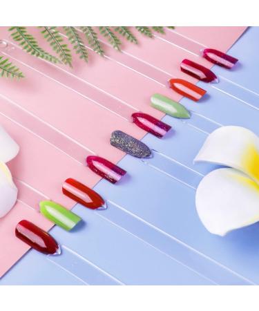50PCS Transparent Nail Swatch Sticks for Nail Art Tips Display and Practice - Buy Online on SooperMarket.com