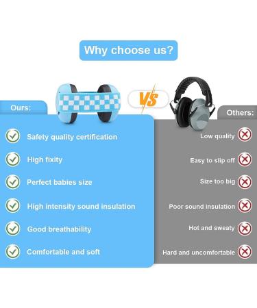 CUIFULI Kids Noise Reduction Earmuffs - Blue, for Babies & Toddlers 12-36 Months - Buy Online on SooperMarket.com