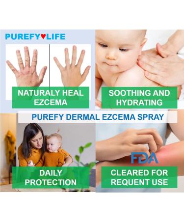 PUREFY Baby Dermal Eczema Spray (4oz 2pk) | Natural Healing for Babies | Dermatologist Recommended - Buy Online on SooperMarket.com
