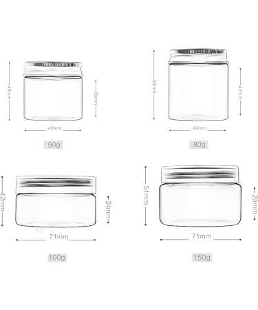 Tianzd 12 Pieces 50ml Blue Plastic Cream Cans with Black Lids & 6 Spatulas - Perfect for Cosmetics & Travel | International Shipping - Buy Online on SooperMarket.com