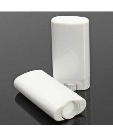 SGerste 15ml Empty Deodorant Containers - Refillable Oval Lip Balm Twist-Up Tubes (10pcs) - White Eco-Friendly - Buy Online on SooperMarket.com