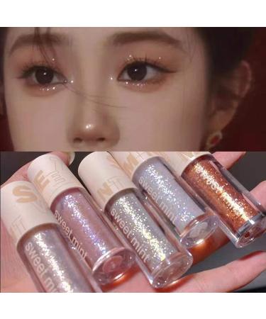 Go Ho Glitter Eyeshadow & Eyeliner Set - Diamond Sparkle Makeup Kit for Women - Korean Makeup 04 Champagne Bronze - Buy Online on SooperMarket.com