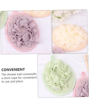 Angoily 12 Pcs Flower Bath Balls & Loofah Sponges - Soft Shower Scrubber & Mesh Pouf for Luxurious Bath Experience - Ideal for All Skin Types - Buy Online on SooperMarket.com