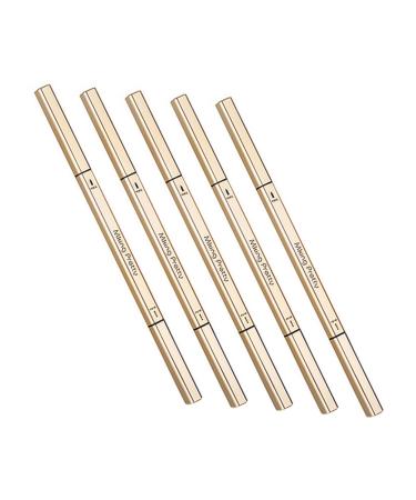 Gogogmee 5pcs Double Ended Eyebrow Pencil Double End Eyebrow Pen Eyebrow Pens Waterproof Eyebrow Pen Plastic