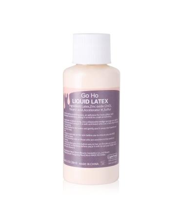 Go Ho Liquid Latex SFX Makeup(1 oz),Halloween Monster Zombie Special Effects Makeup For Scar Cut Wound Peeling Skin Wrinkles Stipples Burns Blisters,Light Flesh 1 OZ Light Flesh