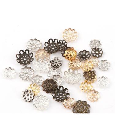 500pcs Silver 6mm Flower Bead Caps for Jewelry Making - Beautiful Bead Caps - Buy Online on SooperMarket.com
