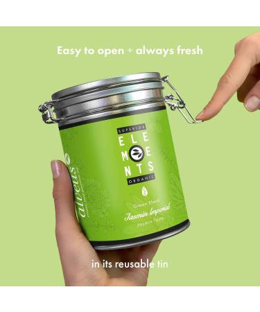 Jasmin Imperial Organic Jasmine Tea - 100g Can | Premium Green & White Teas | Alveus - No Additives 40 Cups - Buy Online on SooperMarket.com