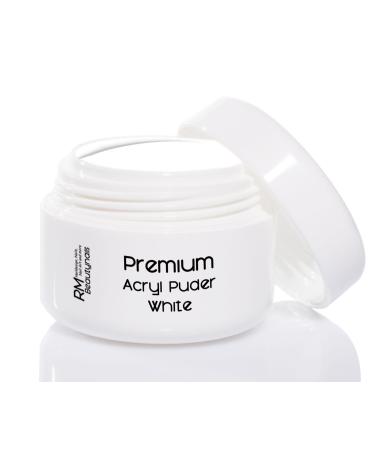 RM Beautynails 35g acrylic powder French white for nail design in studio quality 1x35g (1 pack) 35 g (1 pack)