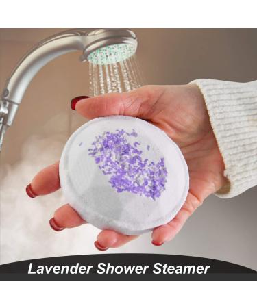 Candles and Cream Lavender Shower Steamers - Aromatherapy for Stress Relief - Set of 2 - Buy Online on SooperMarket.com