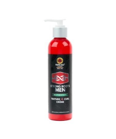 Strong Roots Men Texture Curl Cream - Flexible Hold & Soft Touch Enhances and Defines Curl Moisturizing Easy to Style Anti Frizz Jamaican Black Castor Oil with Red Pimento