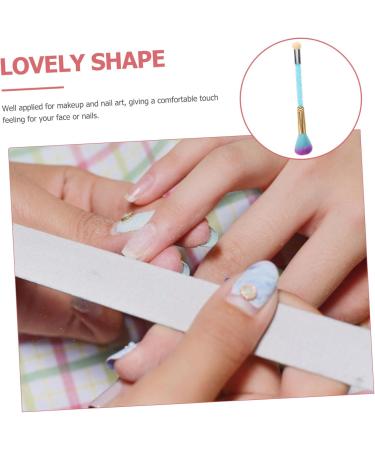 CIMAXIC 1pc Fingernail Brush Stuckers Nail Scrub Brush Nail Duster Brush Nail Scrubbing Brush Nail Collector Soft Nail Brush Toe Cleaning Brush Nail Dust Collector Portable Nail Polish 18*3cm Blue - Buy Online on SooperMarket.com