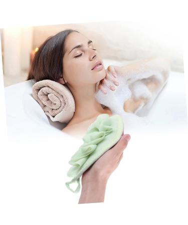 NOLITOY 9 Pcs Back Loofah Shower Sponge Set | Exfoliating Bath Accessories & Soft Mesh Pouf Scrubber for Ultimate Clean & Relaxation - Buy Online on SooperMarket.com