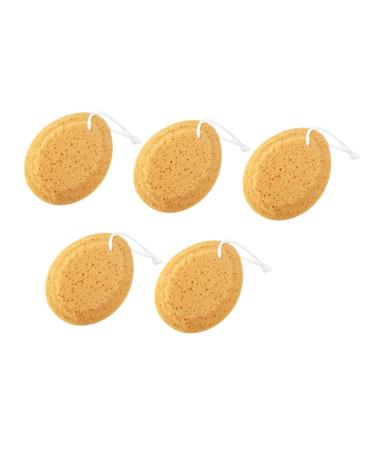 Healeved 5 Pcs Spongell Natural Sponges Natural Bath Sponge Honeycomb Sponges for Body Shower Exfoliating Foam Sea Sponge Natural Sponges for Bathing Loofah Bath Towel Bath Ball Body Baby 14.5X11.5cm