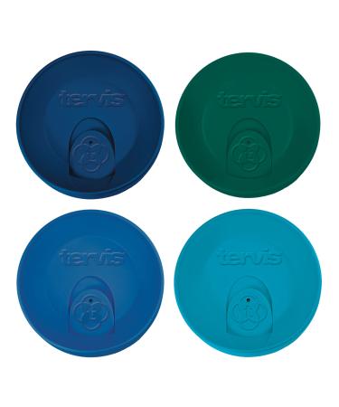 Tervis Travel Lid Assorted 16oz 4pk, Assorted Navy Green Blue Turquoise Assorted Navy Green Blue Turquoise Fits 16oz Tumblers - 4pk