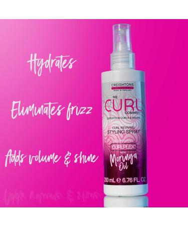 The Curl Company Curl Reviving Styling Spray - 200ml | Curplex with Moringa Oil | Define Curls & Waves - Buy Online on SooperMarket.com