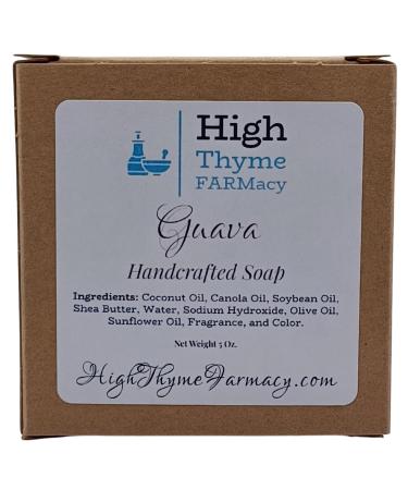 Shop Guava Handmade Soap - 5oz Natural Bar | Tropical Scented Non-Toxic Lye Soap for International Shipping - Buy Online on SooperMarket.com