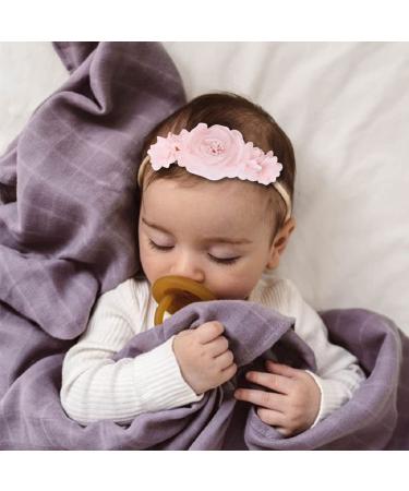Sjbautyo 3-Piece Baby Hair Band Set | Flower Elastic Hair Jewelry for Newborns & Toddlers | Soft Headbands for Baby Girls - Buy Online on SooperMarket.com