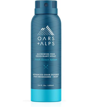 Oars + Alps Aluminum-Free Deodorant Spray Travel Size California Coast and Fresh Ocean Splash Bundle - Buy Online on SooperMarket.com