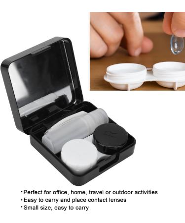 Portable Mini Contact Lens Box | Color Contact Storage Container for Travel & Office (Black & White) - Shop Now! - Buy Online on SooperMarket.com