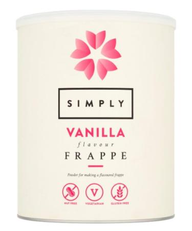 Simply Vanilla Flavour Frappe 1.75kg. Suitable for vegetarians and Halal Gluten Free