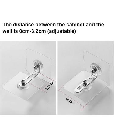 Kioiner 4 Pairs Furniture Wall Anchors Adhesive Adjustable Furniture Anchors for Securing Bookshelf Dresser Cupboard Cabinet Anti Tip Furniture Straps for Pet Baby Proofing Child Safety (Type A) - Buy Online on SooperMarket.com