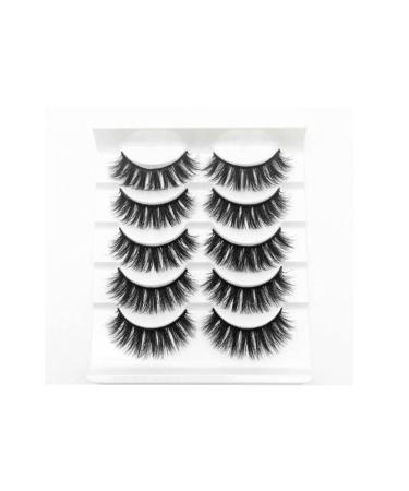 YUECI 5/20 Couples 3D False Lashes Strip Eyelashes Lang Natural Party Makeup 3D Imitation Natural and Dense eyelashes reusable long thick eyelashes to extend the make-up eyelashes Free size A-#01