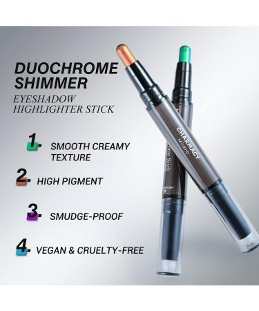 CHARMACY Multichrome 2 in 1 Cream Eyeshadow Stick - Waterproof, High Pigmented, Vegan & Cruelty-Free (905) - Buy Online on SooperMarket.com