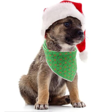 Christmas Gingerbread Man Dog Bandana - Lionet Paws Triangle Scarf for Small Medium & Large Dogs - Buy Online on SooperMarket.com