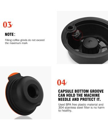 Refillable Coffee Capsules Stainless Steel Coffee Pods Compatible with Tassimo Machines - Buy Online on SooperMarket.com