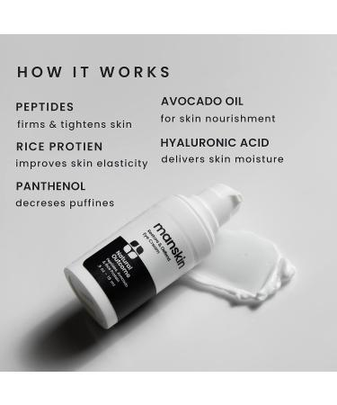 Men's Anti-Aging Eye Cream - Reduce Dark Circles, Puffiness, Fine Lines & Wrinkles - With Peptides, Hyaluronic Acid & Rice Proteins - Buy Online on SooperMarket.com