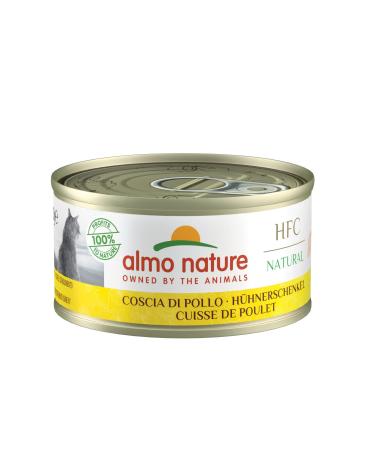 Almo Nature HFC Natural wet cat food - Chicken thighs 24-pack (24 x 70g) Chicken thighs 70 g (24-pack)