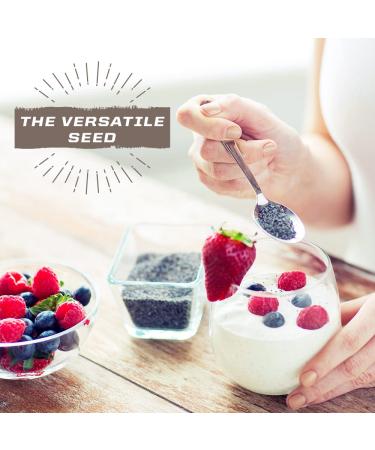 Organic Chia Seeds 360g Tub - Non-GMO Keto Vegan Superfood for Smoothies, Acai Pudding & Baking | Sunwarrior Organic Harvest - Buy Online on SooperMarket.com