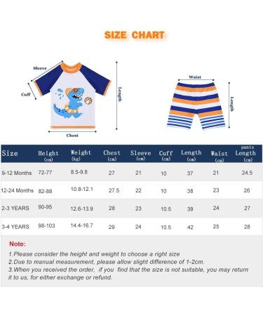 Buy AMZTM Baby Boys UV Protection Dinosaur Swim Set | White Swim Shorts & Swimwear for Kids - International Shipping Available - Buy Online on SooperMarket.com