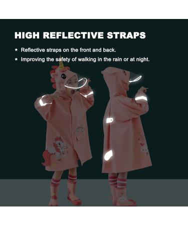 Kids Unicorn Raincoat | Waterproof Rainsuit for Boys & Girls | Toddler Poncho | 3D Cartoon Design | Size S/80-95 CM - Buy Online on SooperMarket.com