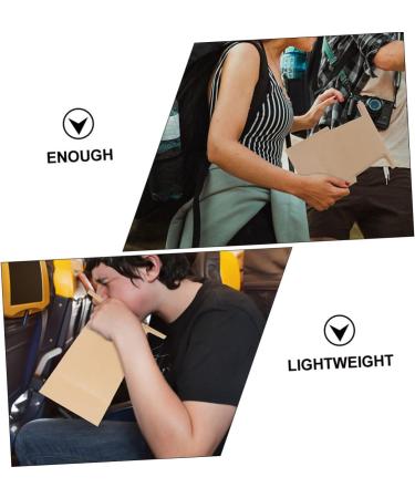 GANAZONO 15pcs Vomit Bags - Portable Emesis Bags for Car & Airplane - Disposable Mini Paper Bags for Pregnant Women - Outdoor Trash Bags - Buy Online on SooperMarket.com
