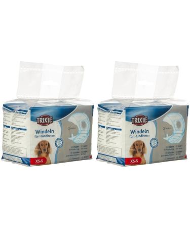 Trixie 23631 diapers for bitches XS S: 20 28 cm 12 pcs. (pack of 2) white XS S: 20 28 cm 12 pcs. (pack of 2)