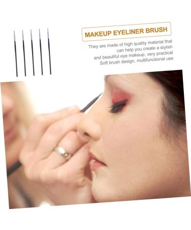 WOONEKY 5pcs Fine Eyeliner Brush Make up for Face Lipstick Brush Gel Liner Eyeliner Black Fiber - Buy Online on SooperMarket.com