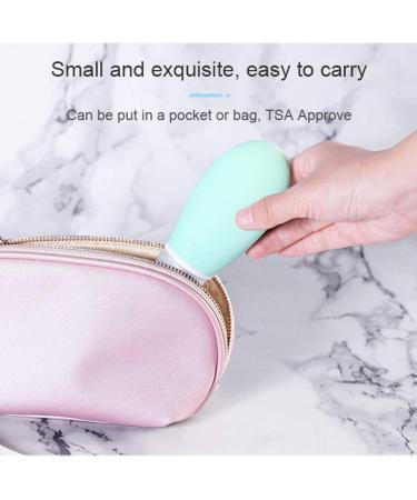 Leakage-Proof 100ml Travel Bottles Set - 4 Silicone Toiletry Containers in Pink & Gray | Perfect for Travel & Carry-On - Buy Online on SooperMarket.com