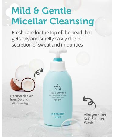 Kids Hair Shampoo - Korean Gentle Formula for Dry & Sensitive Skin - Hypoallergenic Green Tea & Wheat Protein 11.8 fl. oz - Silicone Free Perfect for Kids - Buy Online on SooperMarket.com