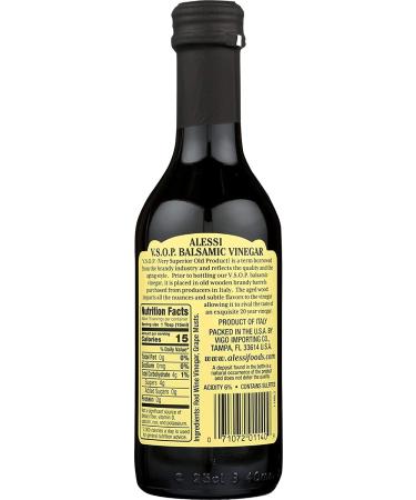 Alessi V.SO.P Balsamic Vinegar 8.5 oz - 6 Pack | Premium Quality for Gourmet Cooking - Buy Online on SooperMarket.com