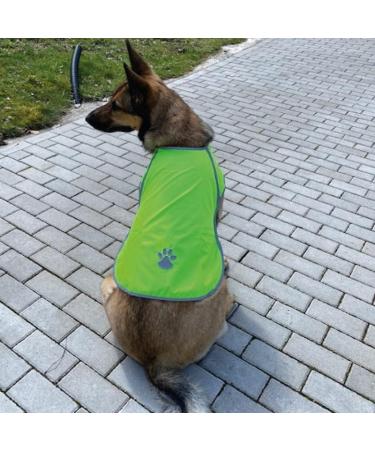 Reflective Dog Warning Vest - Safety Jacket with Lining Fabric | Robust Sizes in Neon Green for Enhanced Visibility - Buy Online on SooperMarket.com