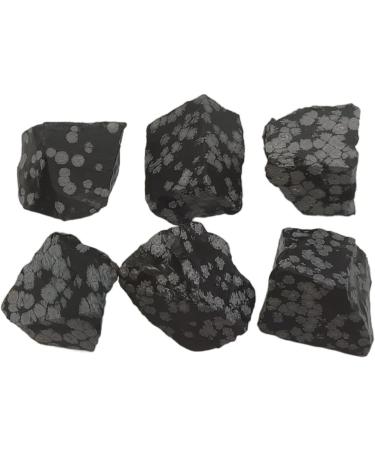 100g Bulk Natural Snowflake Obsidian Raw Stones Rough Quartz Crystal Gemstone Specimen Home Decoration FZUGEDRLI - Buy Online on SooperMarket.com