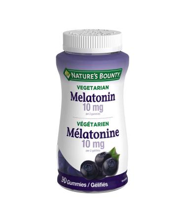 Nature's Bounty Melatonin 10mg Gummy Vegetarian 90 Count