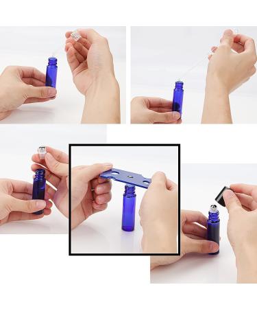 Roll on Glass Bottles for Essential Oil Pack of 6 Blue Roll On Oil Bottle Empty 10 ml Rollon Bottles for Oils with Stainless Steel Roller Ball Essential Oils Roll On for Essential Oils Lotions  - Buy Online on SooperMarket.com