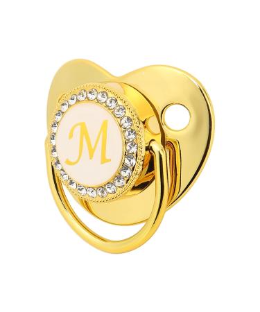 Golden Ultra-Light Silicone Pacifier for 0-6 Months | Soft BPA-Free Baby Pacifier with Clip | Safe & Stylish Infant Soother for 6-18 Months - Buy Online on SooperMarket.com