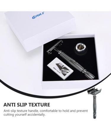 Buy Manual Safety Razor Set - Double-Edged Metal Shaver for Perfect Beard Trimming | International Shipping Available - Buy Online on SooperMarket.com